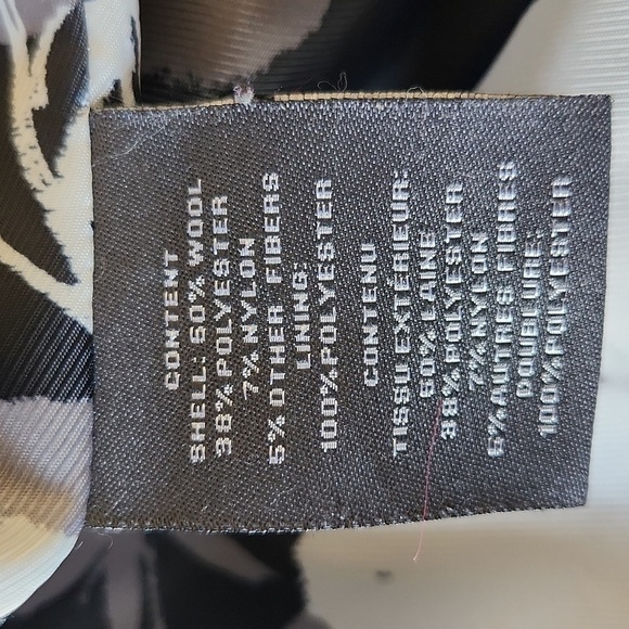 Vince Camuto Deep Navy Blue Women's Wool Blend Full Zip Coat Size S - Picture 13 of 16